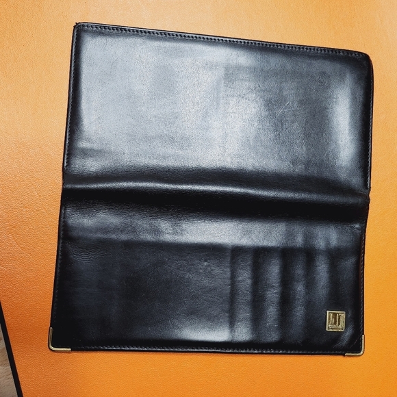 Alfred Men's Bifold Long Bill Wallet Black Leather 7inc x 3.5 Inch - Picture 5 of 10